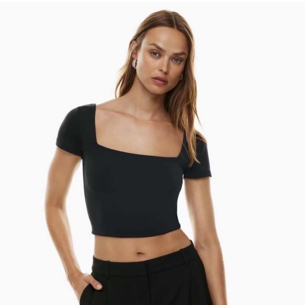 Aritzia Babaton Contour Squareneck Short Sleeve T-Shirt Size XS